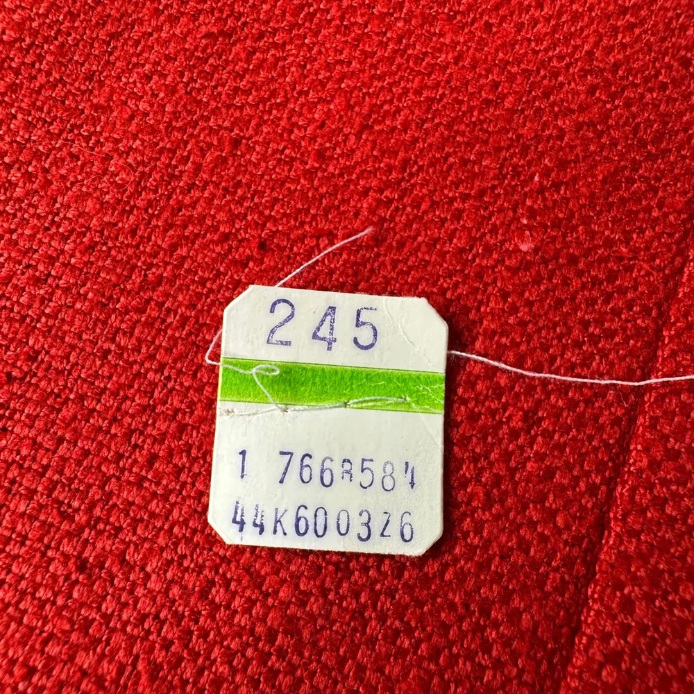 Vtg Laughton Hunter Red Blazer Sport Coat Suit Jacket Textured 2 Button Mens 44